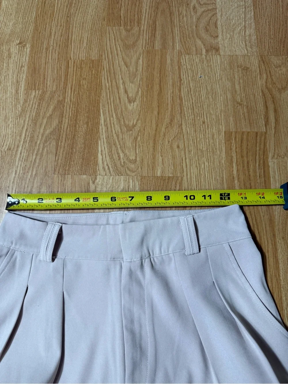 Sleeveless Pocket Shirt & Tailored Pants Set - Light Beige - Size S